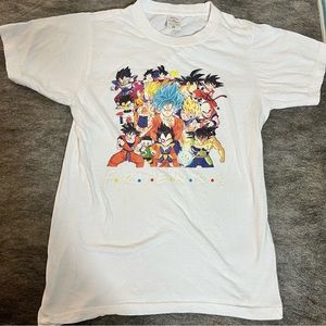 Dragonball Z “Friends” Graphic T-Shirt White Size Medium On Jon‎ Lauren Tag